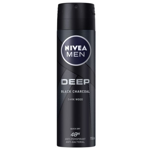 Дезодорант Nivea Men спрей Deep Black Charcoal 150 мл