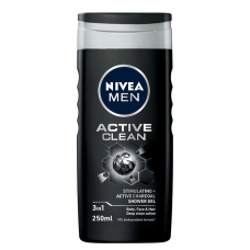 Гель для душу Nivea Men 3в1 Active Clean  250 мл
