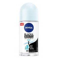 Дезодорант Nivea роликовий Black & White Invisible Pure 50 мл