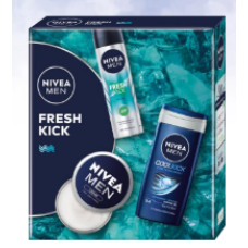 Набір Nivea Men Fresh Kick (гель для душа 250 мл+ спрей 150 мл+крем для обличчя 75 мл)