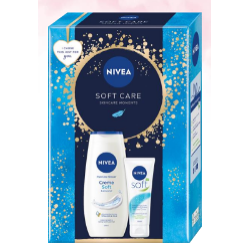 Набор Nivea для женщин Soft Care (гель для душа 250 мл+крем универсальный 75 мл)