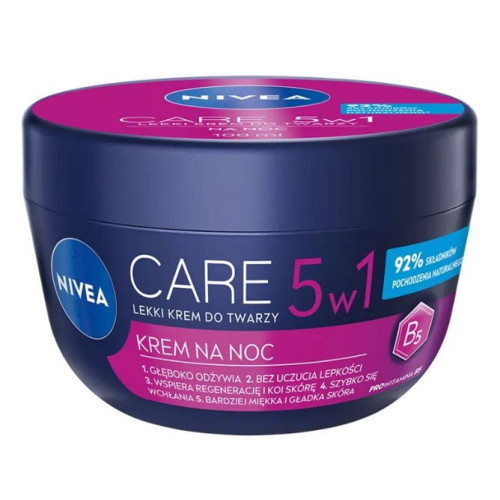 Нічний крем для обличчя Nivea Care з вітаміном В5 100 мл