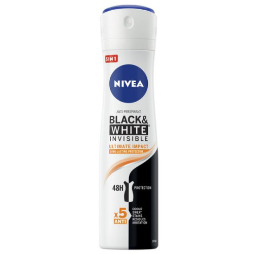 Дезодорант Nivea спрей Black & White Invisible Ultimate Impact 150 мл