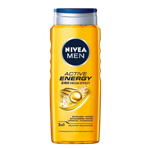 Гель для душу Nivea Men 3в1 Active Energy  500 мл