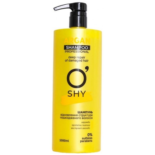 Шампунь для волосся O'Shy Argan Відновлення структури пошкодженого волосся 1л