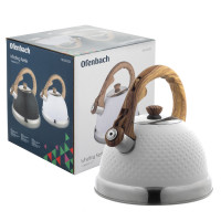 Чайник 2.7 л из нержавеющей стали со свистком и ручкой soft touch №100305