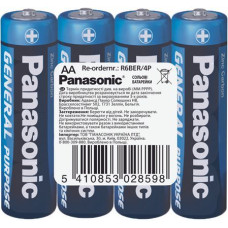 Батарейка Panasonic R06 General Purpose 4 шт
