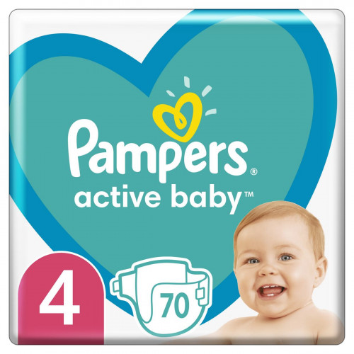 Подгузники Pampers Active Baby maxi №4 9-14 кг 70 шт