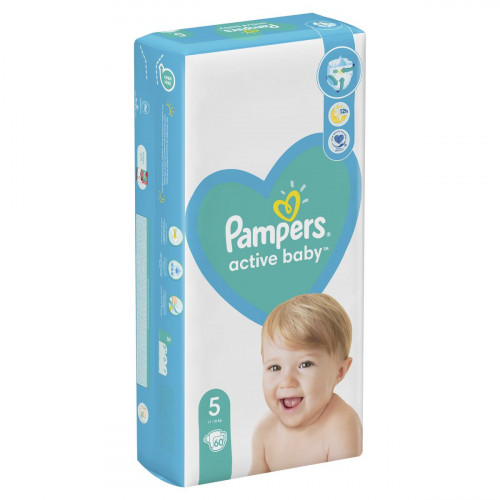 Подгузники Pampers Active Baby junior №5 11-16 кг 60 шт