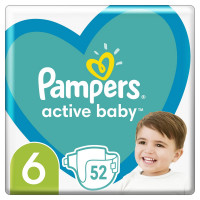 Підгузки Pampers Active Baby-Dry Extra Large №6 13-18 кг 52 шт
