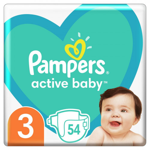 Подгузники Pampers Active Baby Midi №3 6-10 кг 54 шт