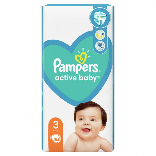 Підгузки Pampers Active Baby Midi №3 6-10 кг 54 шт