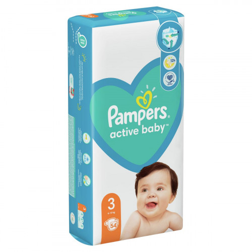 Підгузки Pampers Active Baby Midi №3 6-10 кг 54 шт