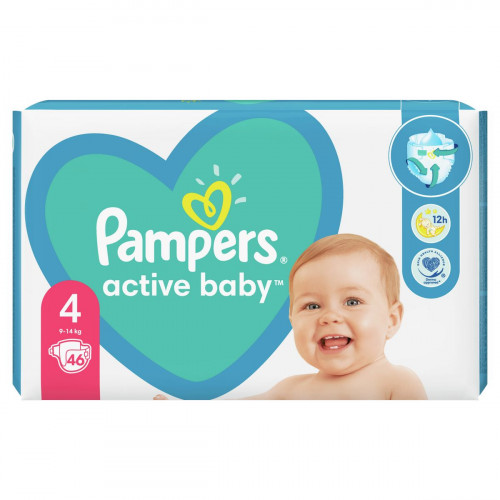 Підгузки Pampers Active Baby Maxi №4 9-14 кг 46 шт