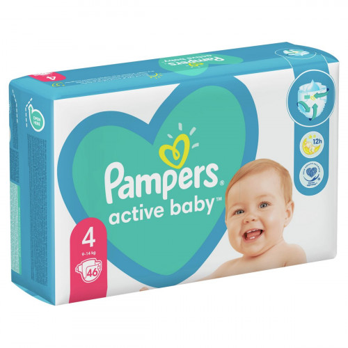 Підгузки Pampers Active Baby Maxi №4 9-14 кг 46 шт