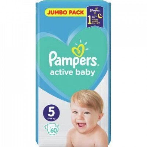 Подгузники Pampers Active Baby junior №5 11-16 кг 60 шт