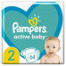 Підгузки Pampers Active Baby-Dry Mini №2 3-6 кг 64 шт