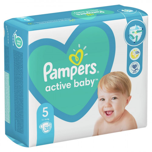 Подгузники Pampers Active Baby junior №5 11-16 кг 38 шт
