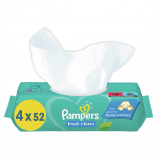 Серветки дитячі вологі Pampers Fresh Clean 52 шт