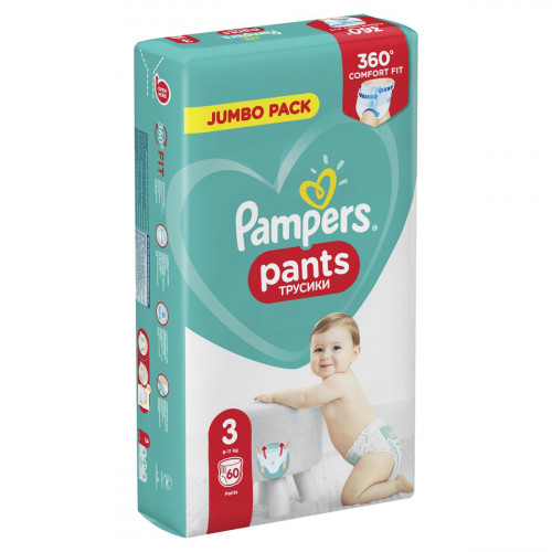 Подгузники - трусики Pampers maxi №3 4-9 кг 60 шт