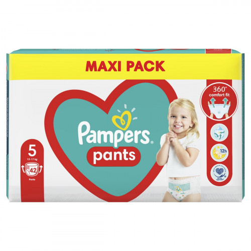 Подгузники-трусики Pampers Pants Junior №5 12-17 кг 42 шт