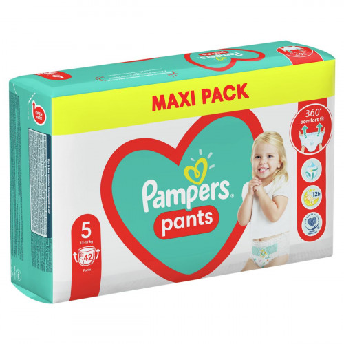 Подгузники-трусики Pampers Pants Junior №5 12-17 кг 42 шт
