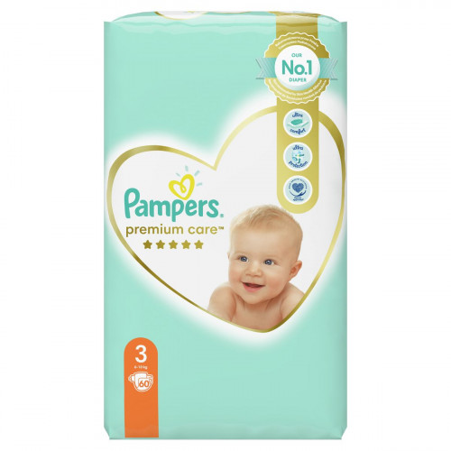 Підгузки Pampers Premium Care midi №3 4-9 кг 60 шт