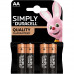 Батарейки Alkaline Duracell Simply LR6 AA на блистере 4 шт