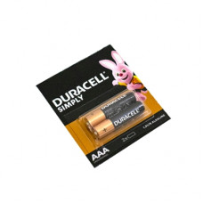 Батарейки Alkaline Duracell Simply LR03 AAA на блістері 2 шт (2*10)