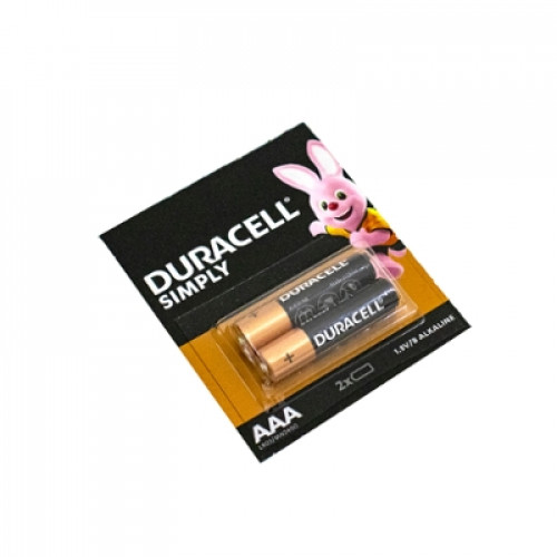 Батарейки Alkaline Duracell Simply LR03 AAA на блістері 2 шт (2*10)