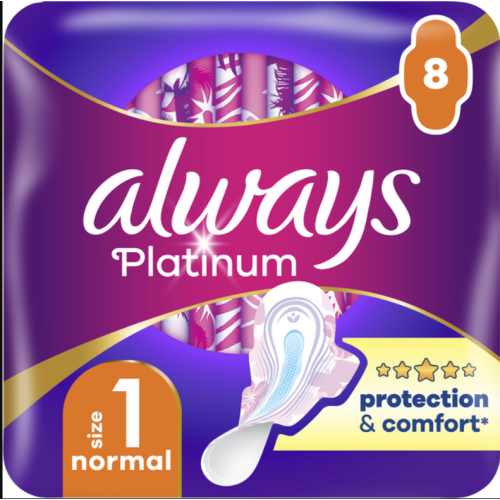 Прокладки Always Ultra Platinum Protection Comfort Normal Single 8 шт