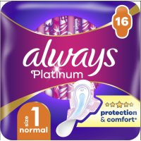 Прокладки Always Ultra Platinum Protection Comfort Normal duo 16 шт