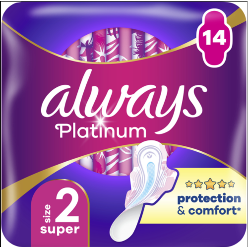 Прокладки Always Ultra Platinum Protection Comfort Super duo 14 шт