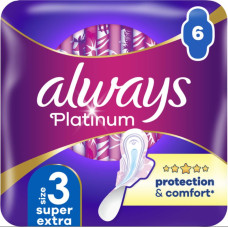 Прокладки Always Ultra Platinum Protection Comfort Extra Super Day&Night Single 6 шт