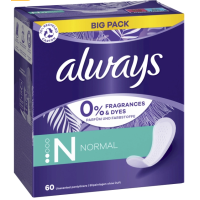 Прокладки ежедневные Always 0% Daily Fresh Normal Trio 60 шт