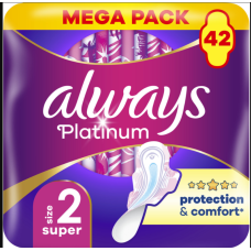 Прокладки Always Ultra Platinum Protection Comfort Super Mega 42 шт