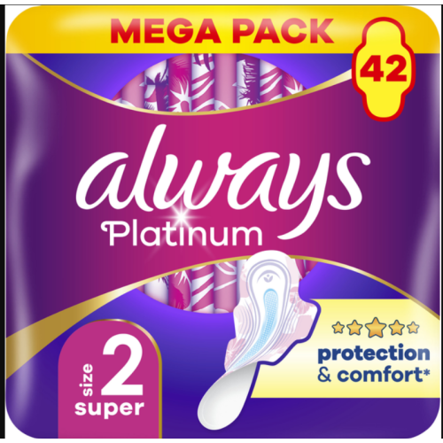 Прокладки Always Ultra Platinum Protection Comfort Super Mega 42 шт
