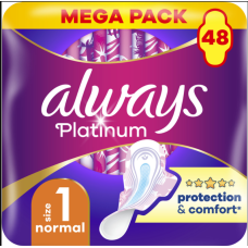 Прокладки Always Ultra Platinum Protection Comfort Normal Mega 48 шт