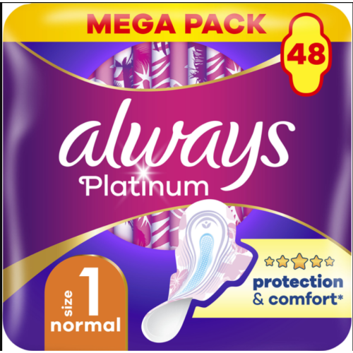 Прокладки Always Ultra Platinum Protection Comfort Normal Mega 48 шт