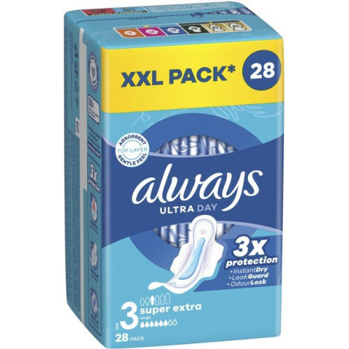 Прокладки Always Protection Ultra Day Extra Super Quatro 28 шт