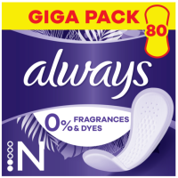 Прокладки щоденні Always 0% Daily Fresh Normal Quatro 80 шт