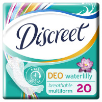 Прокладки ежедневные Discreet Water Lily Deo 20 шт