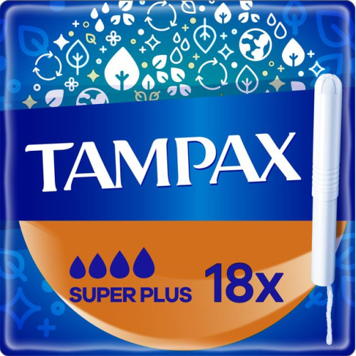 Тампони Tampax super plus duo з аплікатором 18 шт