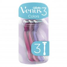 Станки для бритья Gillette одноразовые Venus 3 Colors 3 шт