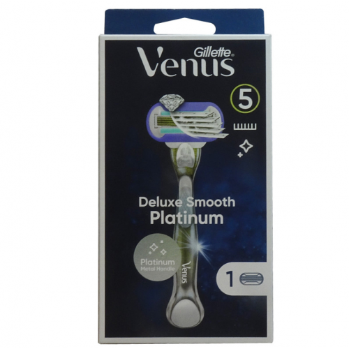 Станок для бритья Gilette Venus Deluxe Smooth Platinum 1картриджа