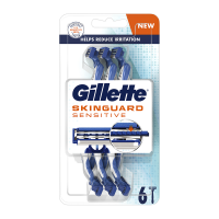 Станки для гоління Gillette одноразові  Skinguard Sensetive Disposable Razor 6 шт