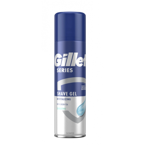 Гель для бритья Gillette Series Восстанавливающий с зеленым чаем 200 мл