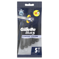 Станки для гоління Gillette одноразові Blue 3 Comfort Slalom 5 шт