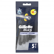 Станки для гоління Gillette одноразові Blue 3 Comfort Slalom 5 шт