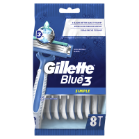 Станки для бритья Gillette одноразовые Blue 3 Simply 8 шт